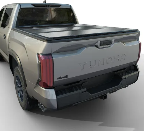 Vista 7 de Tutel - Funda para cama de camioneta de perfil bajo con caparazón duro plegable Se adapta a Toyota Tundra 2022-2026 Cama de 5'6'' (66.7')