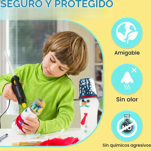 Vista 2 de ELDVAP Mini barras de pegamento caliente transparente, 82 unidades – 0.27 pulgadas de profundidad, 4 pulgadas de largo, todas las temperaturas