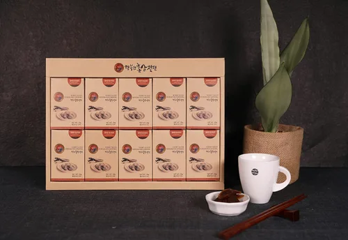 Vista 4 de GeumHong Coreano (Panax) miel de ginseng rojo rebanada 200g (7.054oz)-Snack coreano dulce y masticable
