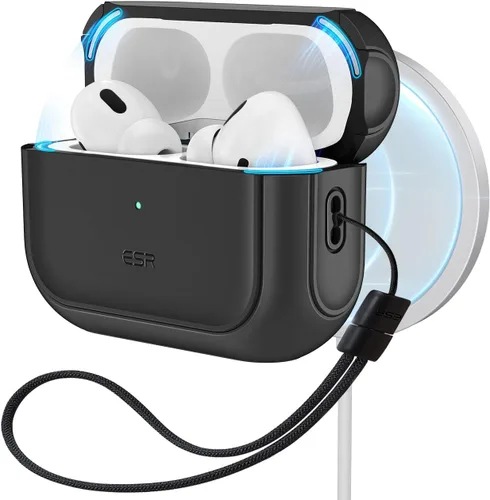 Vista 12 de ESR Funda para AirPods Pro 2, compatible con Funda de Airpods Pro de 2ª/1ª generación (2023/2022/2019), compatible con MagSafe, cubierta