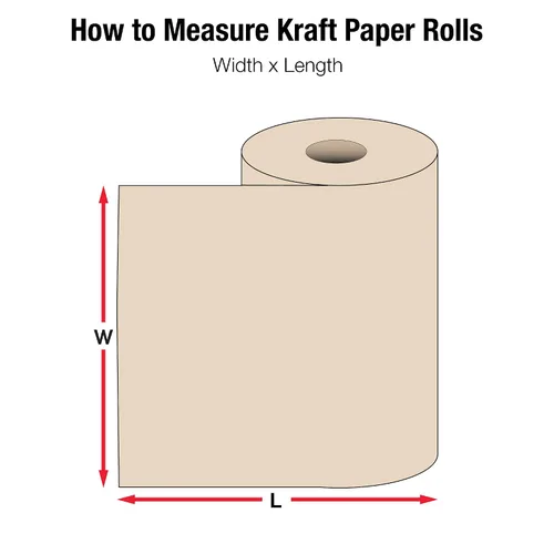 Vista 2 de BOX USA Rollo de papel kraft, 40#, 36" x 900', Kraft, papel 100% reciclado, ideal para embalaje, envoltura, manualidades, correos, envíos, embalajes
