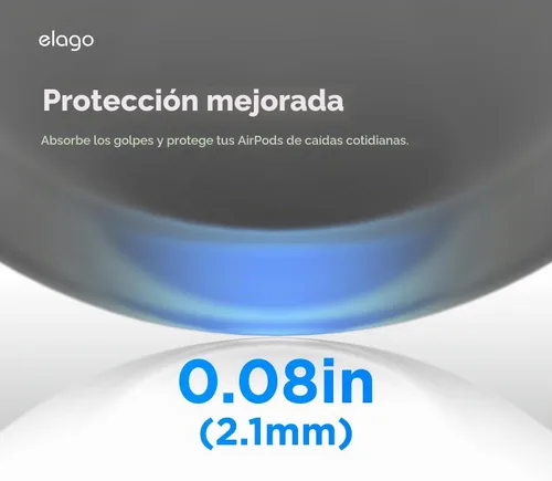 Vista 6 de elago Funda Armor para AirPods Pro 3 Negro