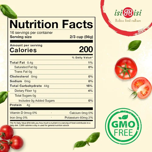 Vista 2 de isiBisi Pasta Penne Rigate sin gluten, 2 libras, fideos artesanales de maíz y arroz - Vegana, sin OMG, fabricada en Italia