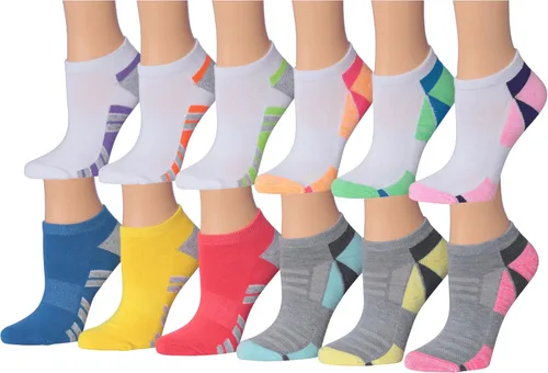 Vista 9 de Tipi Toe Women’s 12 Pack Cushioned Low Cut Socks – Breathable, Moisture-Wicking Athletic Comfort for Running & Daily Wear