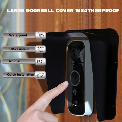 Vista 3 de Cubierta impermeable grande de ABS para timbre, cubierta de lluvia con teclado, cubierta protectora de timbre para timbre, timbre de timbre