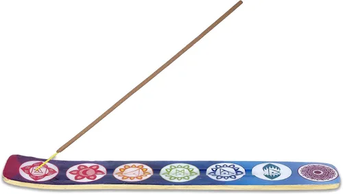 Vista 32 de Bless-International Quemador Tradicional Hecho a Mano de Madera Portaincienso Soporte Recogecenizas para Aromaterapia-Meditación-Yoga