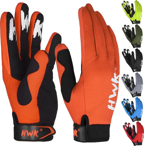 Vista 7 de HWK - Guantes de motocicleta para hombres y mujeres, motocross, conducción táctica, ciclismo, carreras de motocicletas, guantes multiusos