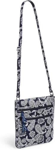 Vista 3 de Vera Bradley Cotton Collegiate Triple Zip Hipster Crossbody Purse (Multiple Teams Available)