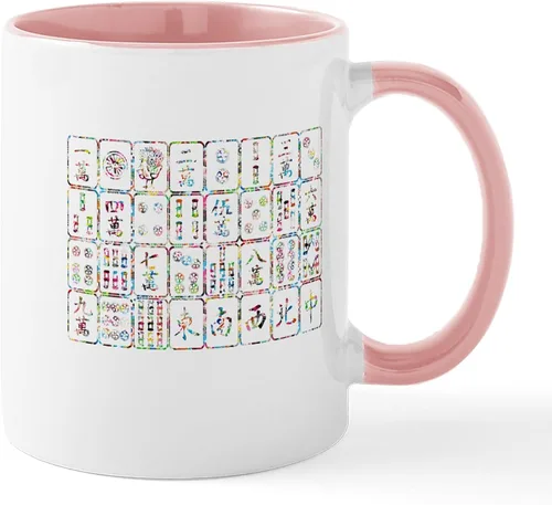 Vista 46 de CafePress Mahjong Mugs - Taza de café de cerámica de 11 oz (11.0 fl oz)