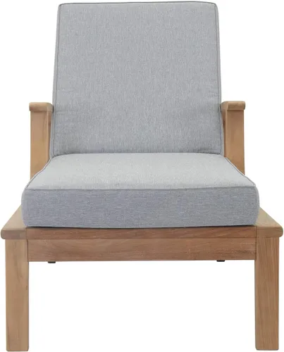Vista 7 de Modway EEI-1151-NAT-GRY-SET Marina - Silla de salón de madera de teca de grado A para exteriores, color gris natural