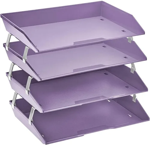Vista 9 de acrimet Facility Triple Letter Tray color negro