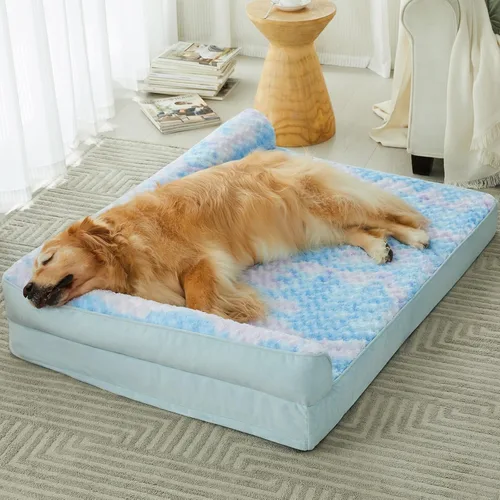Vista 20 de BFPETHOME - Camas ortopédicas para perros grandes - Sofá para perros impermeable con funda extraíble y lavable, cama grande para mascotas con forro