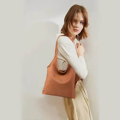 Vista 6 de Montana West Bolsos estilo hobo holgados para mujer, bolsos de hombro suaves de diseñador para mujer, bolso de mano con asa superior