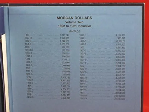 Vista 5 de Morgan Dollars Vol. II 1892-1921 9129 Whitman Nuevo álbum