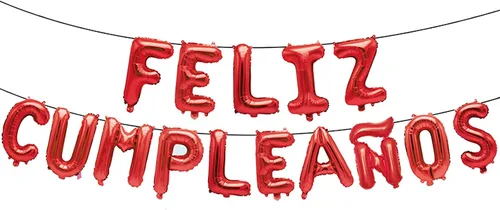 Vista 7 de ZHENGYE Globos Negros de Feliz Cumpleanos con Letras Pequeñas Conectadas Pancarta de Globos Globos de Feliz Cumpleaños Globos de Papel de Aluminio