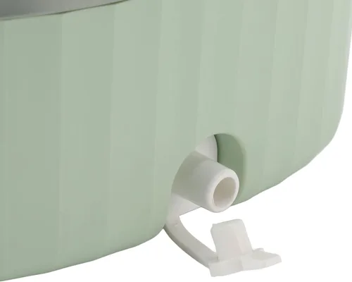 Vista 9 de Mini lavadora plegable, lavado a mano de simulación 100240V mini lavadora portátil 6L ahorro de espacio auto para ropa interior (enchufe de EE. UU.)