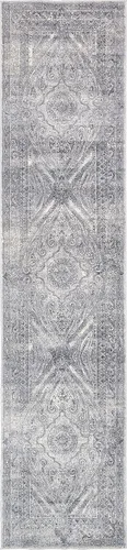 Vista 19 de Unique Loom Chateau Collection - Alfombra de área Wilson (2' 2" x 6' 9", alfombra de pasillo, azul oscuro/gris)