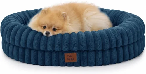 Vista 39 de Cama ortopédica para perro, funda lavable, sofá de piel Gris oscuro
