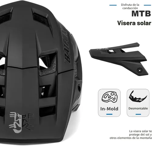 Vista 4 de Casco de bicicleta, casco de bicicleta de montaña para hombres, mujeres, adultos, jóvenes