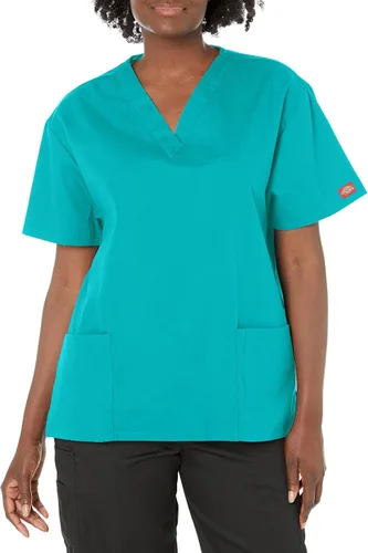 Vista 18 de Dickies EDS Signature - Camiseta quirúrgica para mujer, cuello en V, ajuste Negro