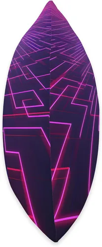 Vista 2 de PP Accessories Retrowave Vaporwave 80s Synthwave Throw Pillow, 16x16, Multicolor
