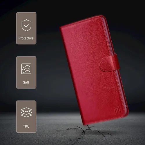 Vista 6 de DJBull Funda tipo cartera desmontable 2 en 1 para iPhone 13 con soporte para tarjeta de crédito, bloqueo RFID, funda protectora de piel sintética