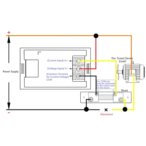 Vista 2 de DROK DC 4.5-100V Multímetro digital con voltímetro, amperímetro y panel de medidor de voltaje, medidor de amperios DC, medidor de voltaje, probador