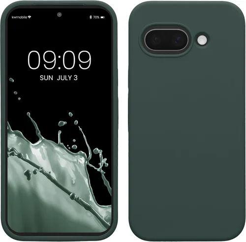 Vista 193 de kwmobile Funda Compatible con Google Pixel 6 Pro - Funda de Teléfono de Silicona TPU con Acabado Suave - Azul Caribe