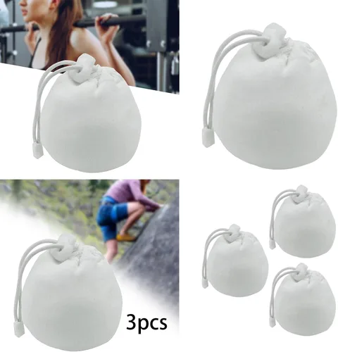 Vista 5 de Generic 4 unids bolsa de tiza de gimnasio con cordón para deportes gimnasia Deadlifting