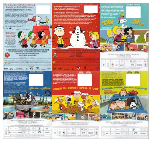 Vista 2 de Ultimate Charles Schulz Peanuts 6-Movie DVD Collection A Boy Named Charlie Brown Snoopy Come Home Race For Your Life Bon Voyage Christmas Tales