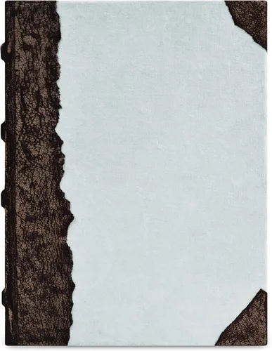 Vista 2 de LEATHER VILLAGE Cuaderno de cuero con lomo expuesto, gris pizarra 6x4.