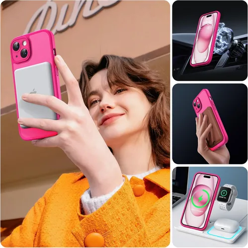 Vista 817 de TOCOL Funda para iPhone 11, compatible con Magsafe, protección completa de cámara, imanes integrados, protección contra caídas, funda translúcida