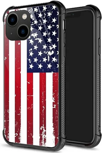 Vista 38 de ZHEGAILIAN Funda para iPhone 14 Pro, protección de grado militar, esquinas a prueba de golpes, funda antiarañazos para iPhone 14 Pro, bandera vieja