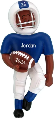 Vista 4 de Adornos de fútbol 3D para árbol de Navidad, adornos de Navidad personalizados para niños, adorno de fútbol 2025, adorno deportivo para adolescentes