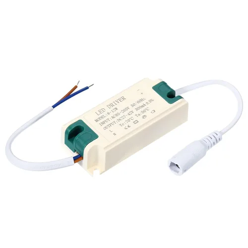Vista 3 de PATIKIL 8-12W 300mA LED Driver, AC 85-265V Salida 27-42V DC Conector hembra Conector Rectificador de corriente constante Transformador Fuente
