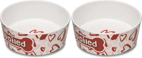 Vista 13 de Loving Pets Dolce Moderno Cuenco para Perros con Aspecto de Cerámica – Cuenco Moderno de Melamina para Comida de Perros y Cuenco de Agua para Perros