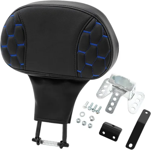 Vista 13 de Asiento de conductor, pasajero y piloto - SLMOTO Asiento de motocicleta de una pieza para 2 personas, compatible con Harley Touring Road King CVO