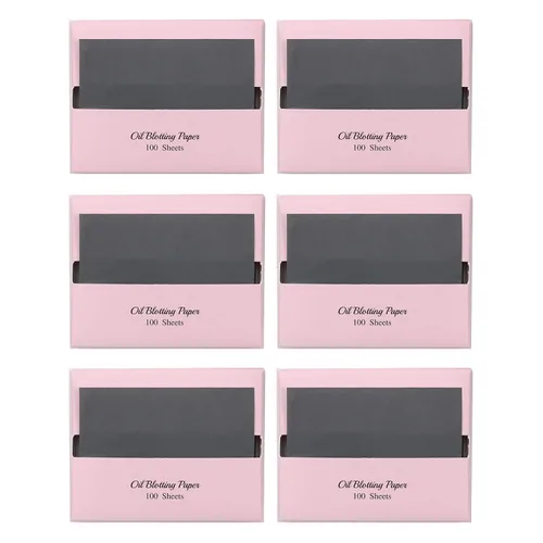 Vista 10 de [100 unidades + estuche de espejo] Hojas de secado de aceite de carbón de bambú natural para cara coreana con estuche de espejo