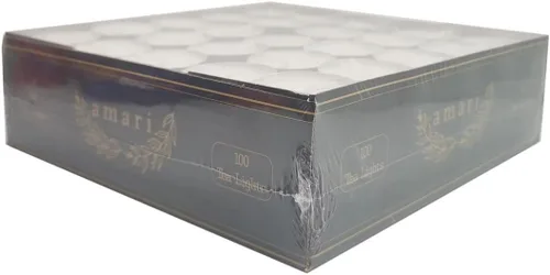 Vista 2 de Amari Velas de té de 0.44 onzas – Paquete de 100 velas sin perfume – Dura de 3 a 5 horas (blanco)