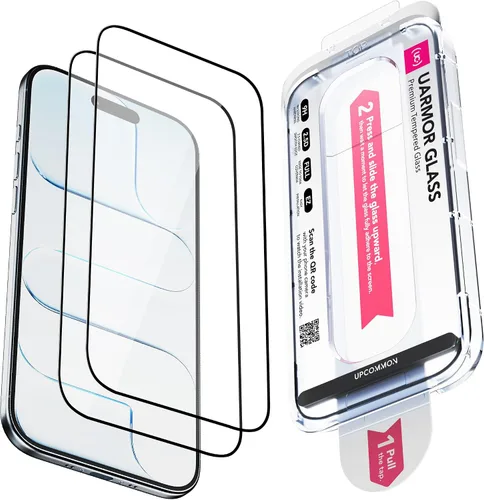 Vista 12 de UARMOR Protector de Pantalla de Privacidad de Vidrio para [ iPhone 15 Plus ] Vidrio Templado Premium 9H Anti-espía, Kits de Instalación Fácil