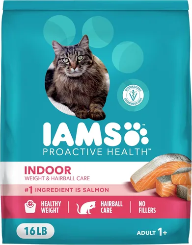 Vista 15 de Iams Proactive Health Adult Indoor Weight & Hairball Control Comida seca para gatos Vet-recommended, Real Chicken #1 Ingredient, Proprietary Fiber