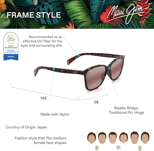 Vista 6 de Maui Jim Gafas de sol polarizadas Liquid Sunshine para mujer