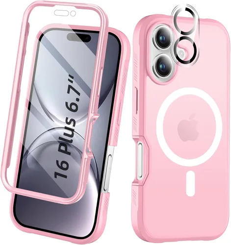 Vista 22 de Funda para iPhone 15 de cuerpo completo, protector de pantalla integrado, con protector de lente de cámara, [antiamarilleamiento], funda protectora