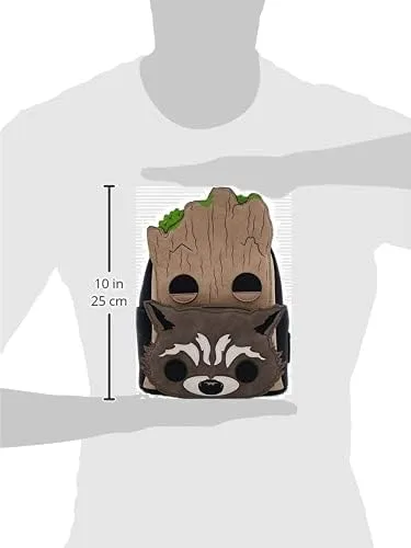 Vista 7 de Pop! By Loungefly Marvel Groot and Rocket Mini Backpack Standard