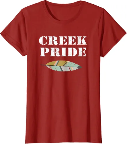 Vista 65 de Creek Native American Pride - Camiseta, Negro, S