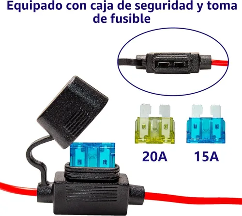 Vista 5 de BFXM Cable de Carga 10AWG 3.05MT, Arnés de Desconexión Rápida de Terminal de Junta Tórica SAE, Cables de Extensión de Conectores SAE de 2 Pines
