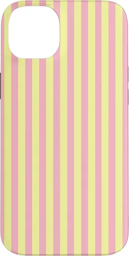 Vista 15 de Funda para iPhone 17 con rayas verticales amarillas y rosadas