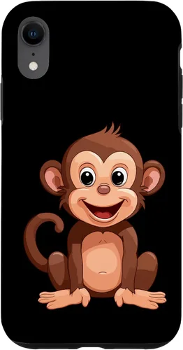 Vista 24 de iPhone 16 Monkey Lover - Funda de regalo con diseño de silueta para hombres, mujeres y niños
