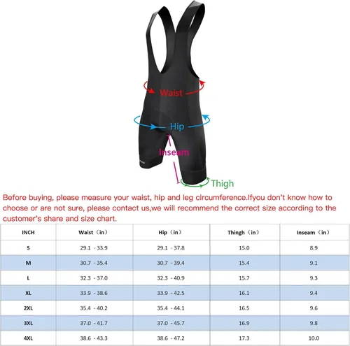 Vista 6 de Darevie Pantalón corto de ciclismo para hombre, acolchado de gel 4D, transpirable, para ciclismo, a prueba de golpes, pantalones cortos de ciclismo