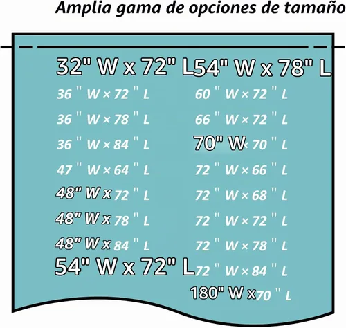 Vista 3 de Mrs Awesome Forro para cortina de ducha de cabina estrecha de 32 x 72 pulgadas con 3 imanes, PEVA transparente, 8G, grueso y resistente